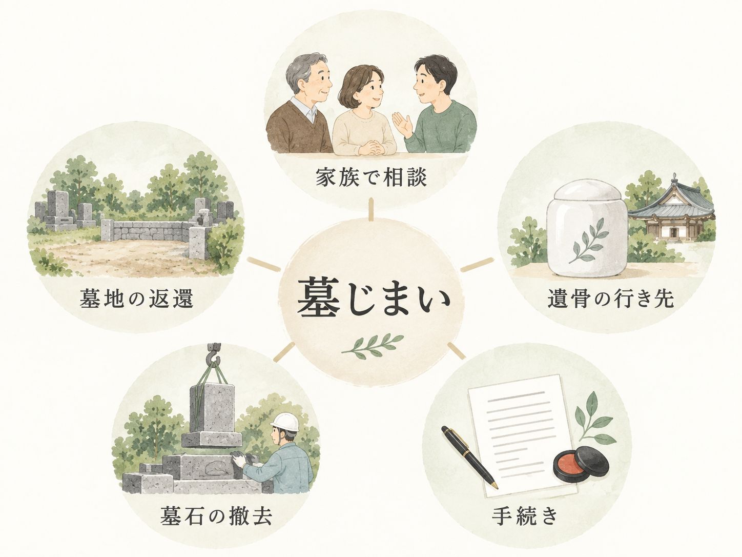 墓じまいのやさしい案内図