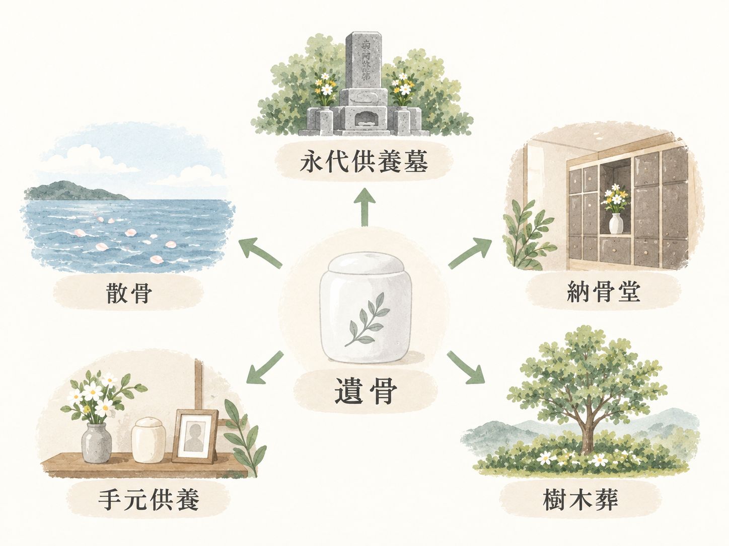 遺骨の供養方法案内