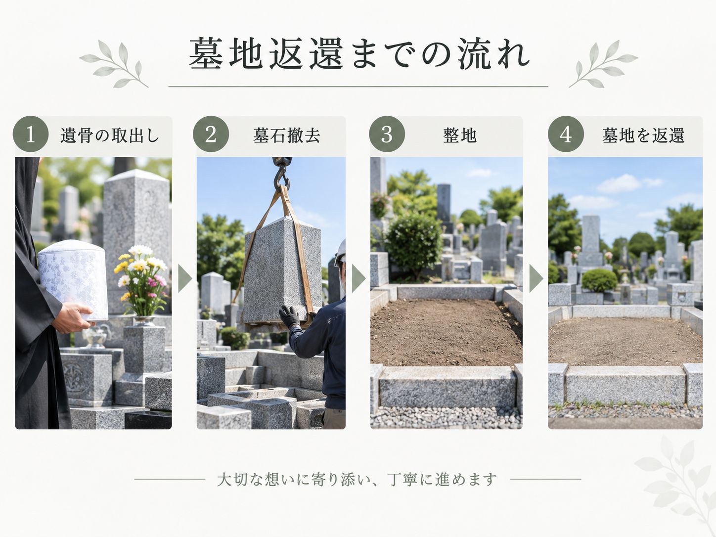 墓地管理者へ返還