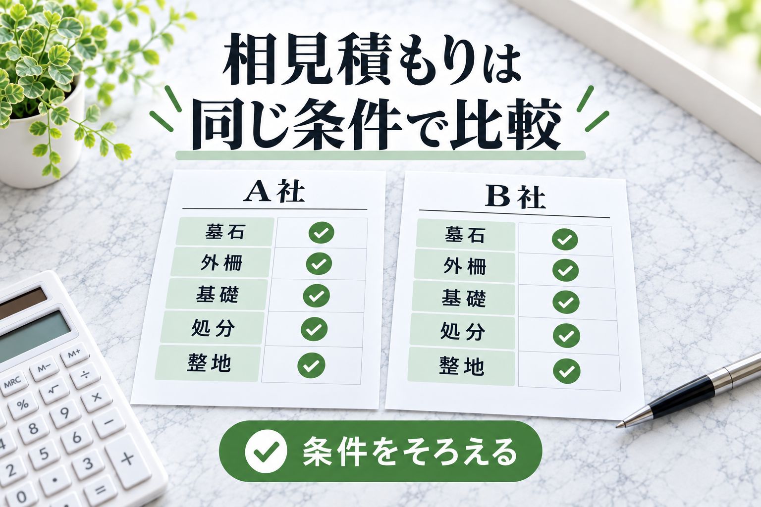 A社とB社の見積書