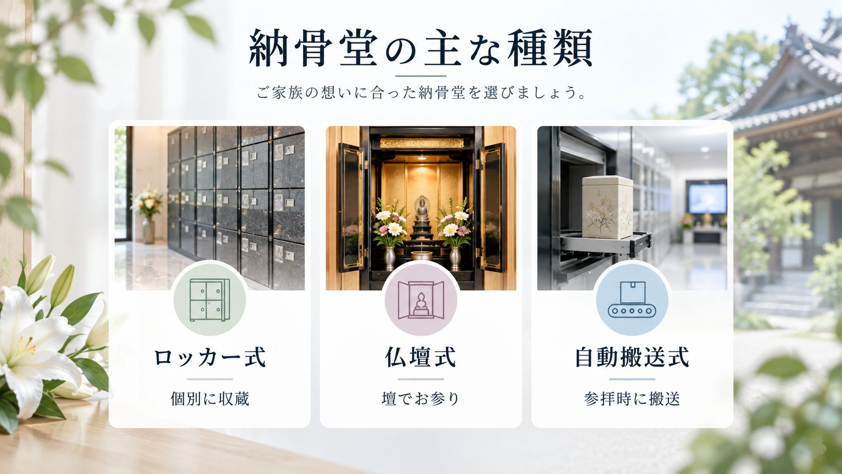 納骨堂にはどのような種類がある?