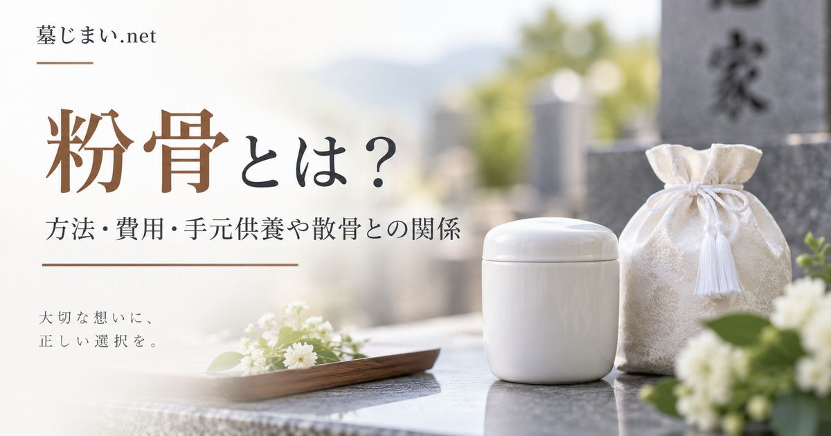 粉骨とは？