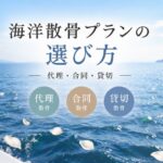 海洋散骨プランの選び方