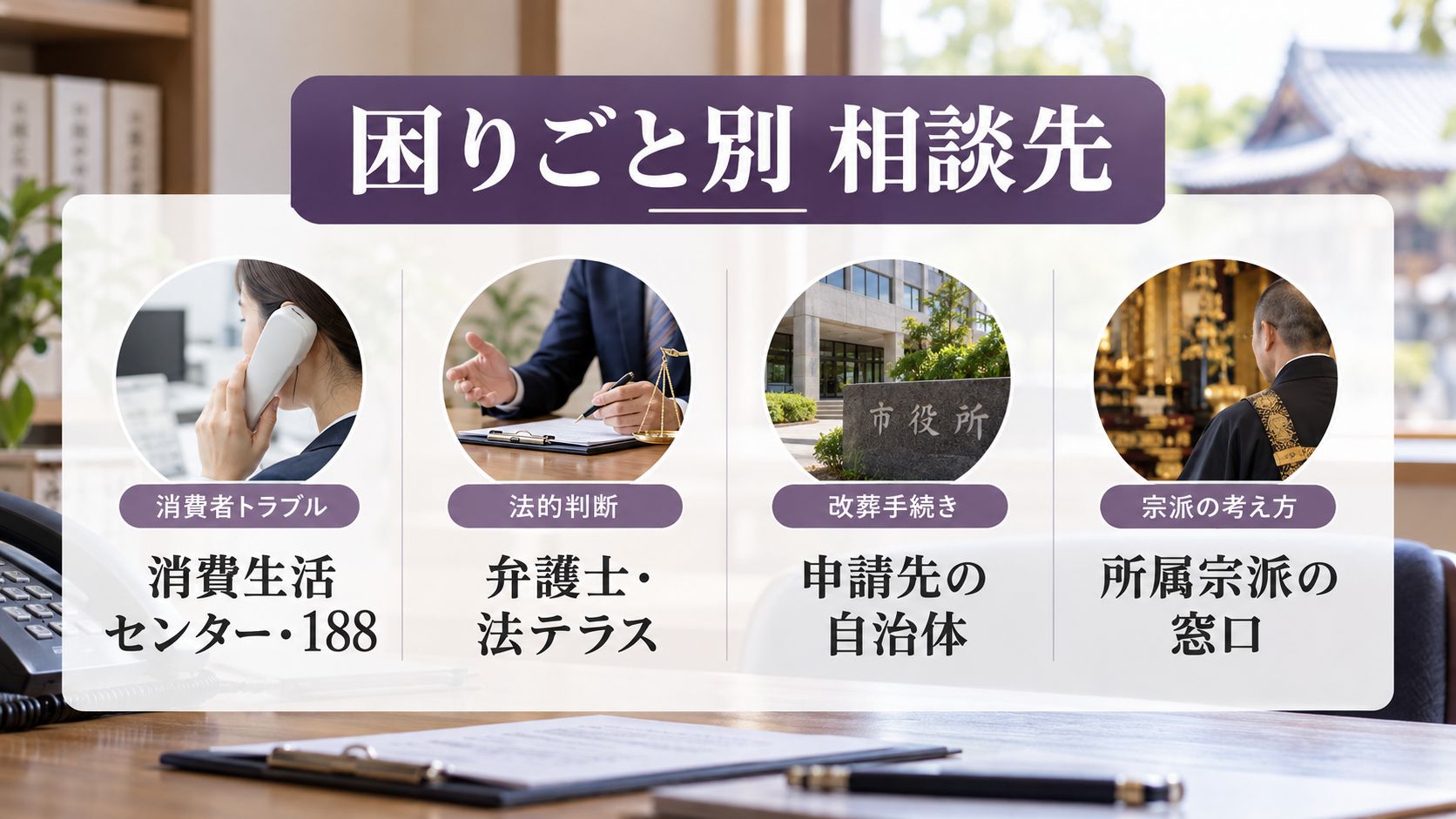 離檀料トラブルの相談先