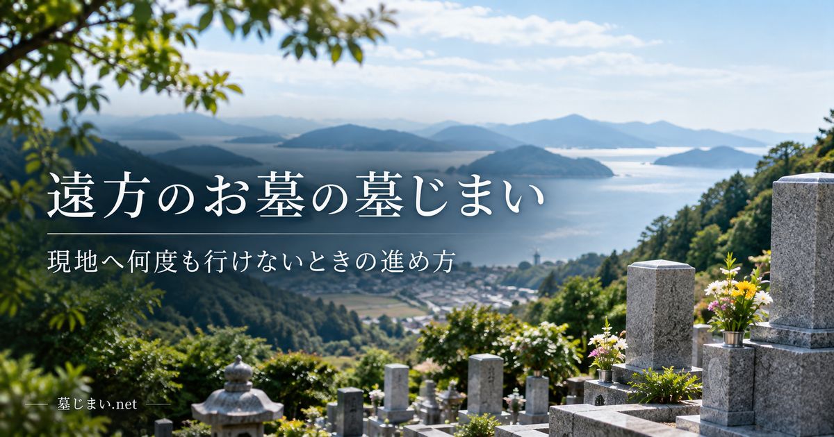 遠方のお墓を墓じまいする方法