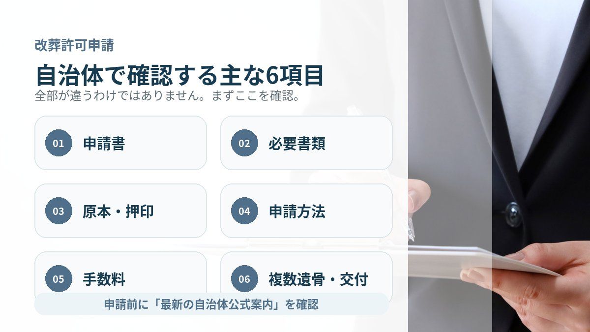 自治体によって何が違う?
