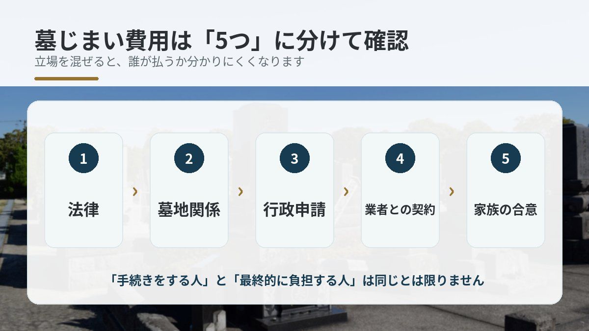 墓じまい費用は誰が払う?