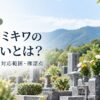 お墓のミキワの墓じまいとは？