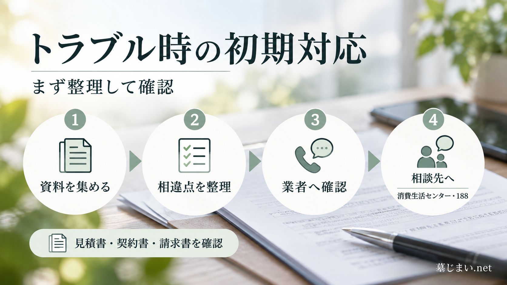 トラブルの兆候が出たら最初に行いたい3ステップ