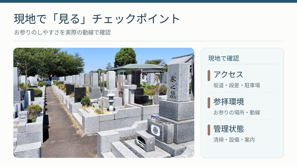 現地で「見る」チェックポイント